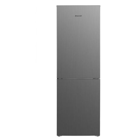 Brandt – Réfrigérateur combiné 327L 60cm Total No-Frost – Volume 327L – Classe E – 40dB – Fonction Super flash cooling – BFC8562NX