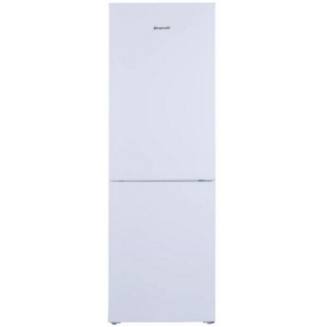Brandt – Réfrigérateur combiné inversé 185 cm – Volume 327 L – Congélateur en bas – Classe énergétique E – Dégivrage automatique