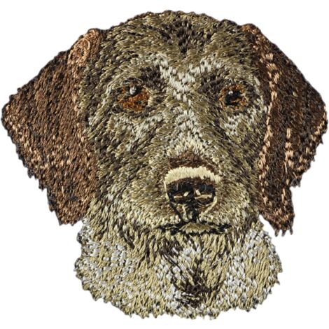 Braque allemand à poil dur, Braque à poil dur - patch en forme de chien, patch brodé, décoration de sac à dos unique par Art-Dog