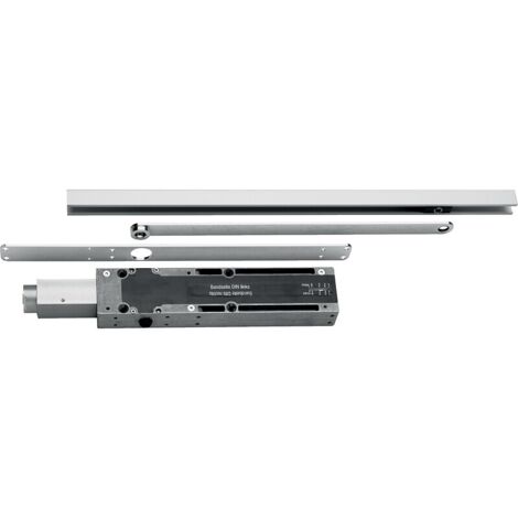 Bras à glissière 20 x 20 mm finition argent pour ferme-porte encastré Multigenius - ECO SCHULTE