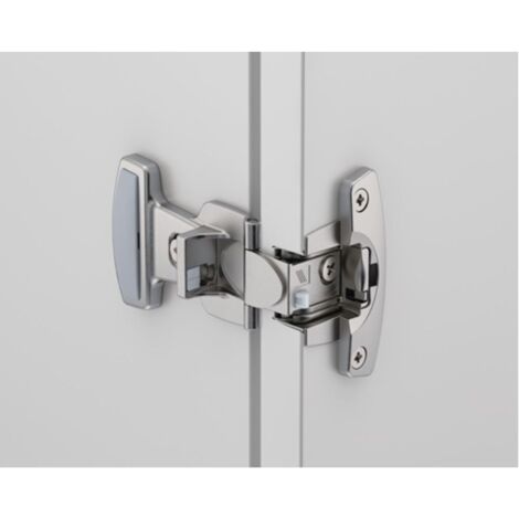 Bras articulé 180° recouvrement 16mm montage rentrant finition nickelé - Selekta Pro 2000 - HETTICH FRANCE SCS