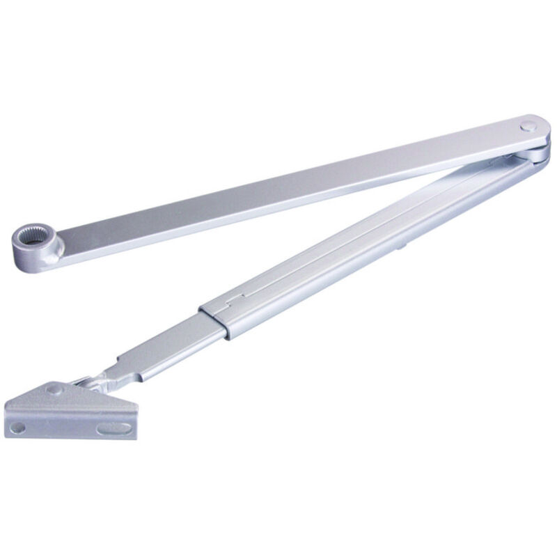 Bras pour ferme-porte en applique L190 - argent Vachette