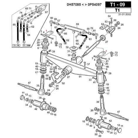 Bras de direction pour tracteur ORIGINAL GIANNI FERRARI 01.01.00.0171