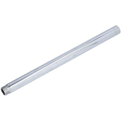 Bras de douche 30cm/12in G1/2in Bras de douche en acier inoxydable avec finition chromée polie Facile à installer et à nettoyer pour salle de bain et toilettes