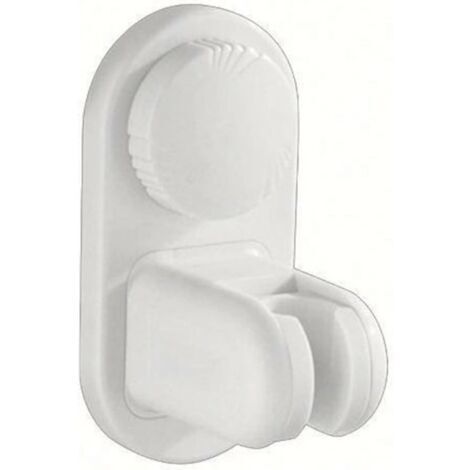 Bras de douche autocollant avec support de tête réglable Support de plaque de base fixe fixé au mur pour accessoires de chambre