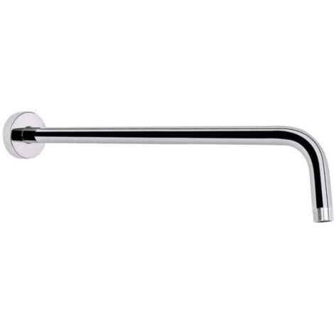 Bras de Douche Avec Bride, Fabriqué en Acier Inoxydable 304, Rallonge de Pommeau de Douche de (40cm)