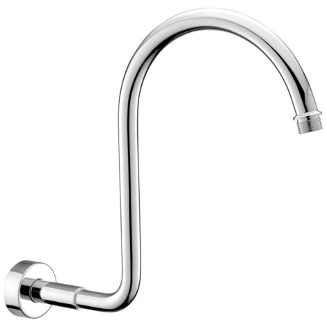 Bras de douche cantilever en laiton chromé surélevé