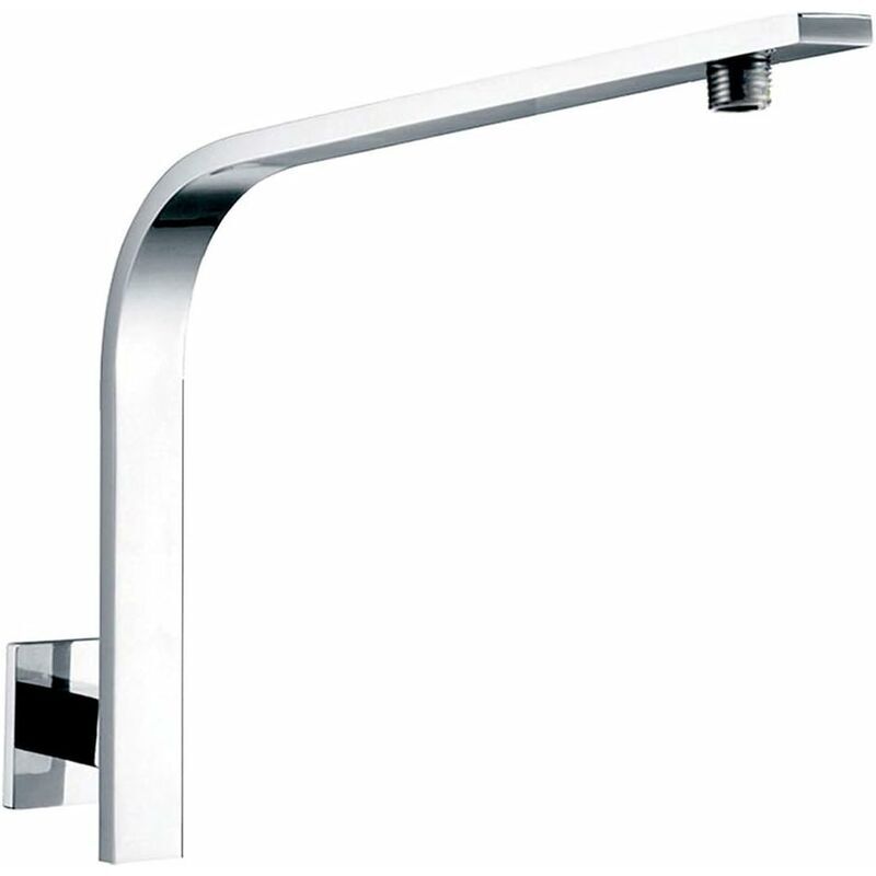 Qersta - Ulisem Bras de douche carré en laiton massif avec col de cygne pour ensemble pomme de douche Chromé Macaron