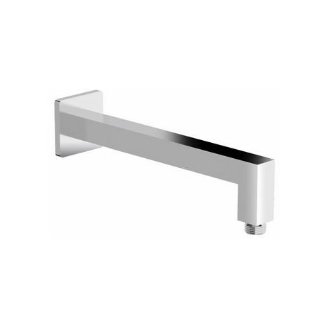 Bras de douche carré chromé murale en laiton L 300, Mâle-Mâle 15/21