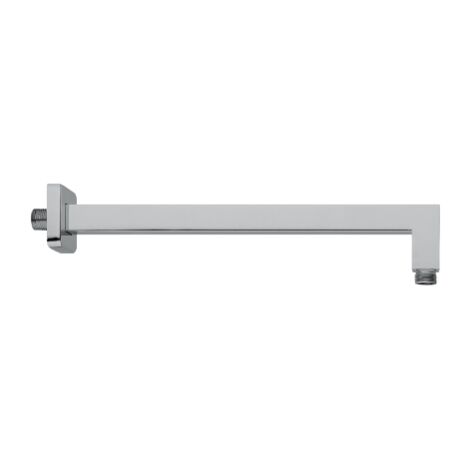 Bras de douche carre' minimal en laiton 300 mm raccords 1/2" M bras 25x25 mm avec rosace 58x58 mm