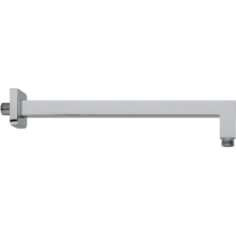 Bras de douche carre' minimal en laiton 300 mm raccords 1/2" M bras 25x25 mm avec rosace 58x58 mm