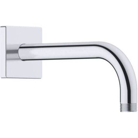 Bras de douche Duravit, rosace carrée, 210mm, chrome brillant,