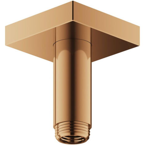 Bras de douche EDITION 300 pour raccordement au plafond 1/2 pouce, saillie 100 mm, bronze brossé KEUCO