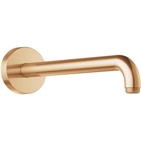 Bras de douche ELEGANCE pour raccordement mural 1/2 pouce projection 312 mm bronze brossé KEUCO
