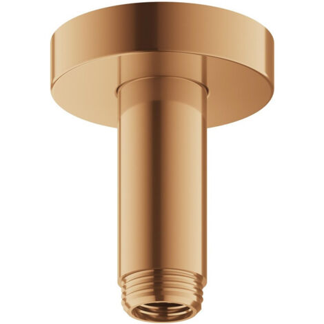 Bras de douche ELEGANCE pour raccordement plafond 1/2, saillie 100 mm, bronze brossé KEUCO