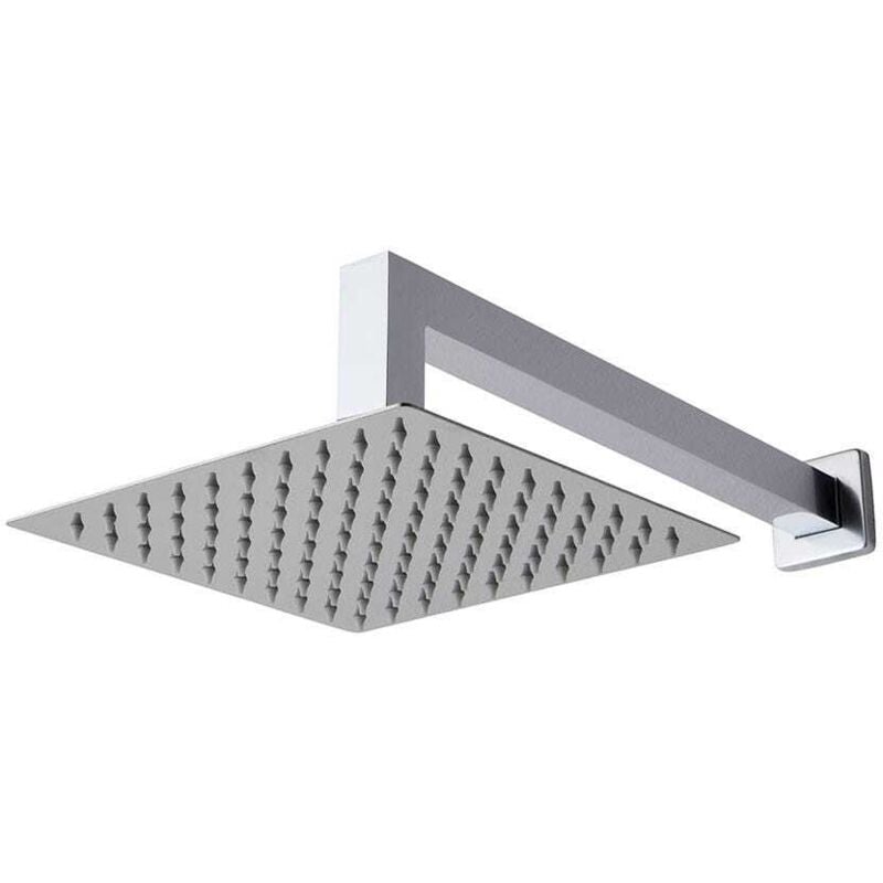 Kiamami Valentina - Bras De Douche En Laiton Avec Pomme Haute En Acier Chromé