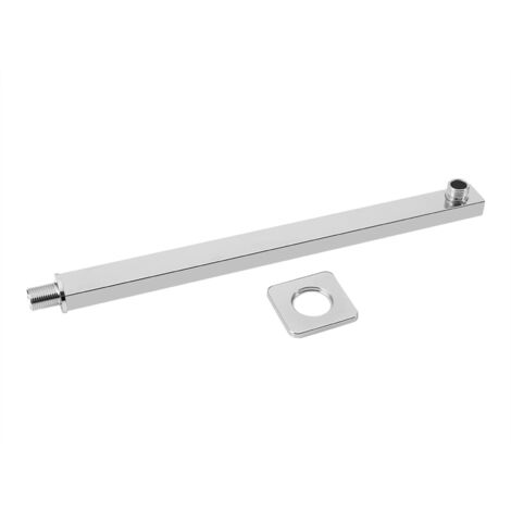 Bras de Douche Extensible en Acier Inoxydable 35 cm, Fixation Murale Robuste pour Tête de Douche