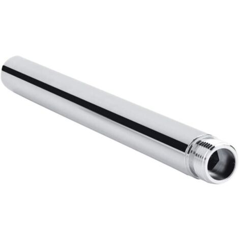 Bras de Douche Extension en Acier Inoxydable Rallonge de Douche 20cm Tube D'extension de Douche Rond G 1/2" Bras D'extension de Pomme