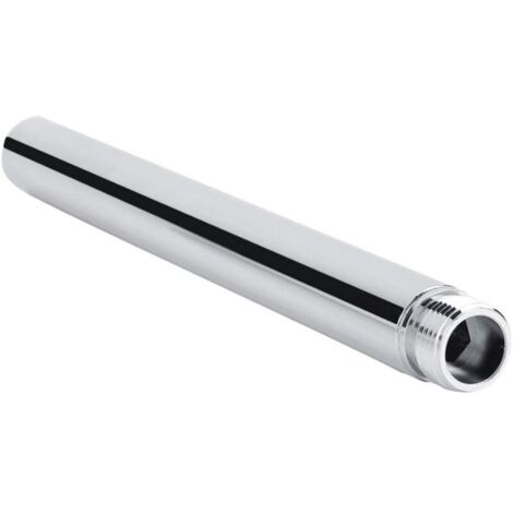 Bras de Douche Extension en Acier Inoxydable Rallonge de Douche 22cm Tube D'extension de Douche Rond G 1/2" Bras D'extension de Po