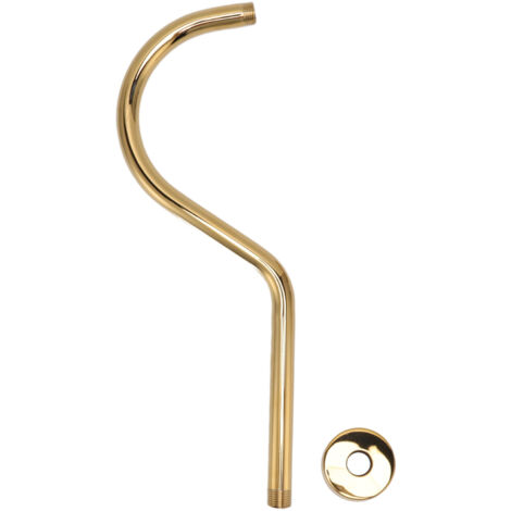 Bras de Douche Extension S en Or Brossé, Flexible en Acier Inoxydable pour Salle de Bain