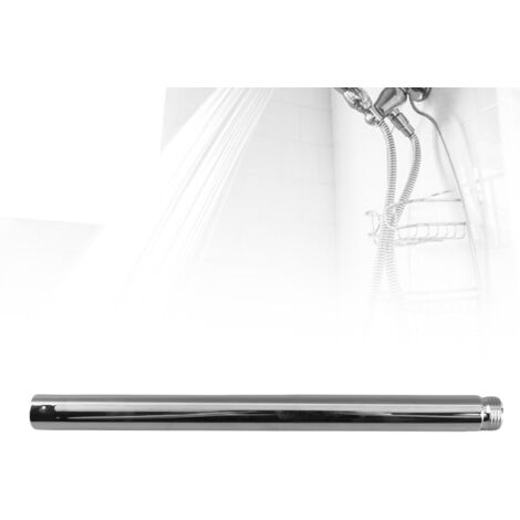Bras de Douche Extension Tube Stainless Steel 201 Extension 10in Chrome pour Douchette Fixation Basse