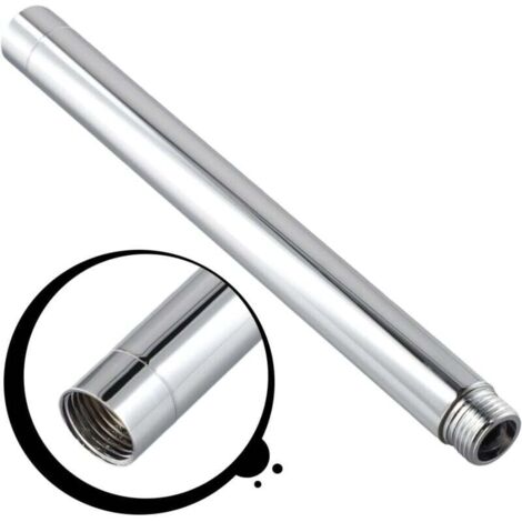Bras de Douche , G1/2 Extension Bras de Douche Rond en Acier Inoxydable, Rallonge de Pomme Douche Pomme de Douche Inférieure (6 Pouces)