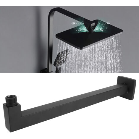 Bras de douche mural inox G1/2 support pour tête de douche FY202