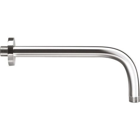 Bras de douche rond avec rosace D.21MM 1/2" - Dimension : 400 mm