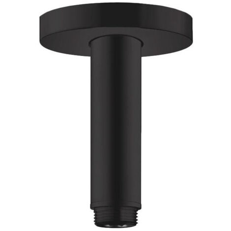 Bras de douche S 100 mm plafond M 1/2noir mat