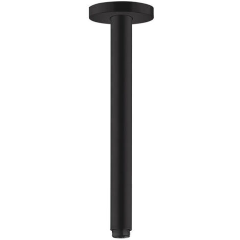 Bras de douche S 300 mm plafond M 1/2noir mat