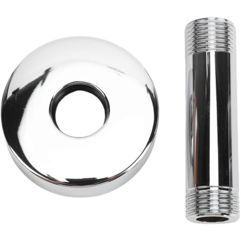 Bras de Douche [Tube] 3 Pouces Montage Plafond Bras Rectangulaire Acier Inoxydable [Inox] 14 NPT 1/2 Pouce Armature Pour Pommeau de Douche Standard Électroplaqué Pièce
