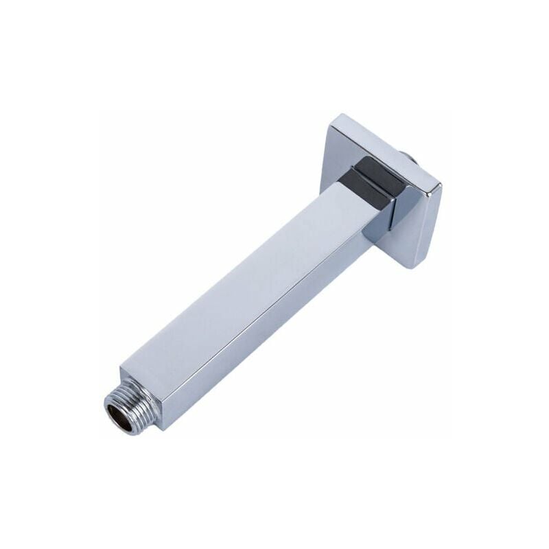 Shower Arm, Stainless Steel Square Top Shower Arm Tube Wall Mounted Straight Shower Extension for Ceiling Shower Head for Bathroom(20 cm/7.87 in)