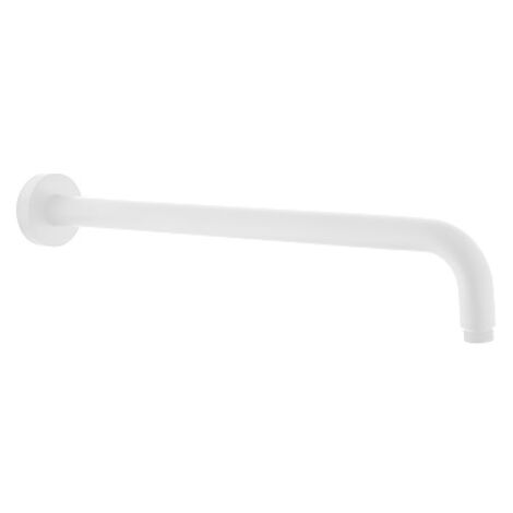 Bras de pommeau de douche 400mm de couleur blanc mat Paffoni ZSOF034BO Blanc mat