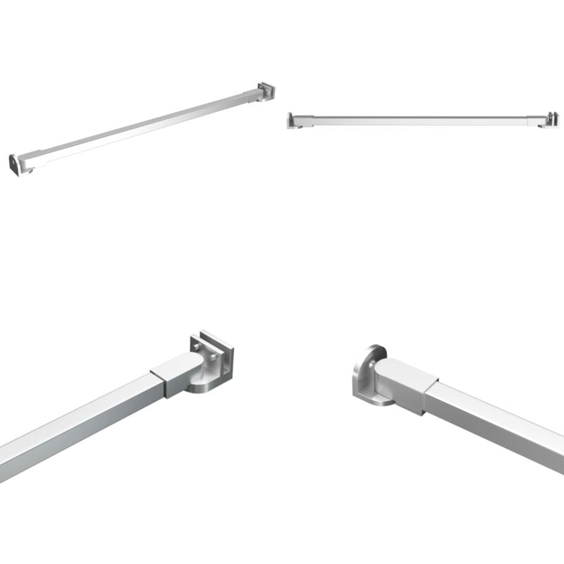 Vidaxl - Bras de support pour enclos de bain Acier inoxydable 57,5 cm - bras de support de douche - barre de support de douche - Home & Living