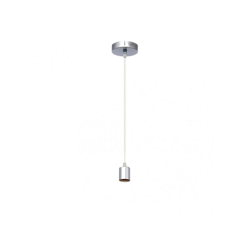 Bras de suspension face 1xe27 chrome regx10x10 cm Bras de suspension face 1xe27 chrome regx10x10 cm
