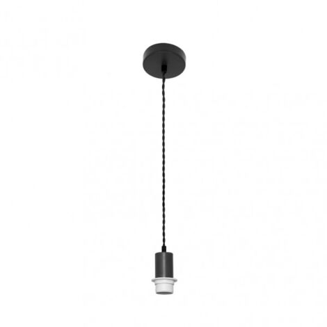Bras de suspension pour face d'affichage 1xe27 noir/noir regx10x10 cm