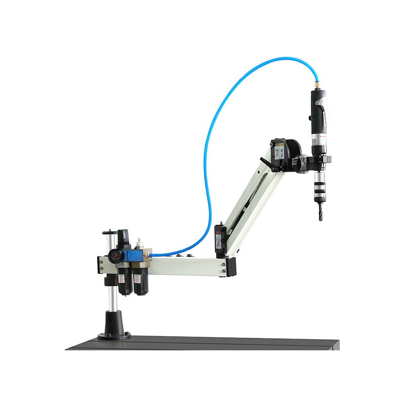 Mw-tech - Bras de taraudage pneumatique de M3 à M12 400 rpm 6 bar portée effective 900 mm avec 6 douilles de taraudage dia. 19 PTA1209HV