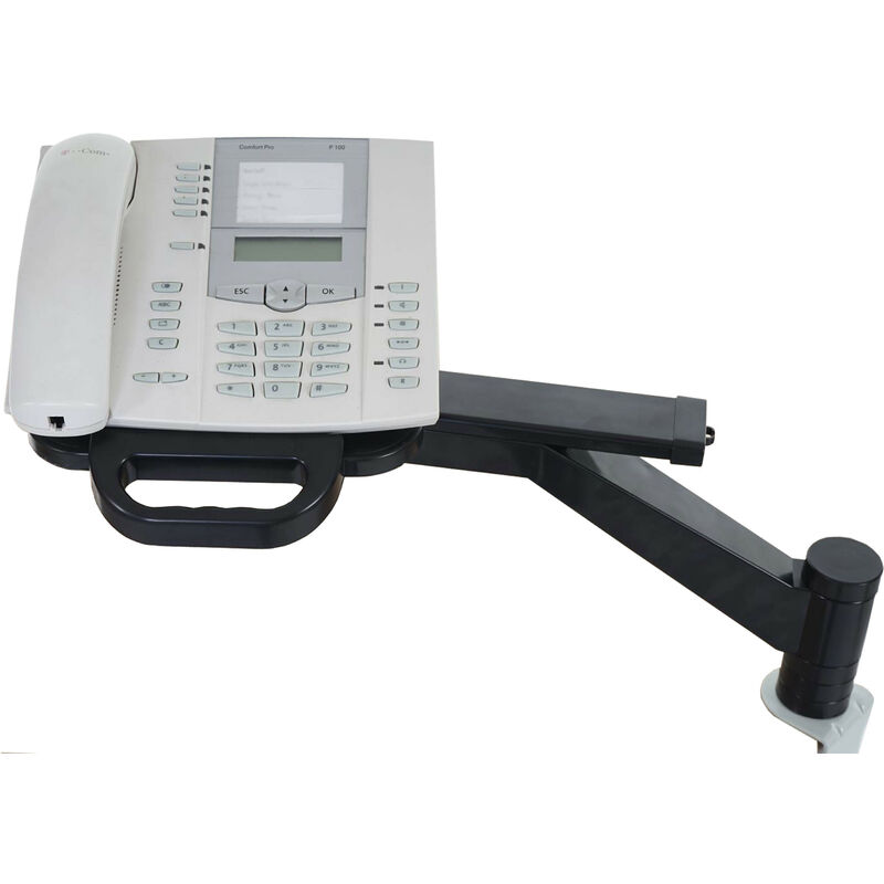 Bras de téléphone T555, porte-téléphone, bras pitovant, crochet de table, noir