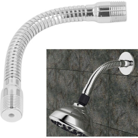 Bras d'extension de pomme de douche à bride réglable, bras de douche pivotant pour salle de bain..DEBUNS