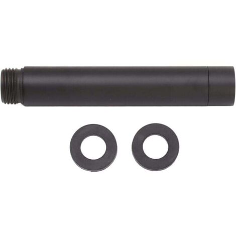 Bras D'Extension de Pommeau de Douche, Bras de Douche en Acier Inoxydable avec Rondelles Extension de Pommeau de Douche Universelle Noir