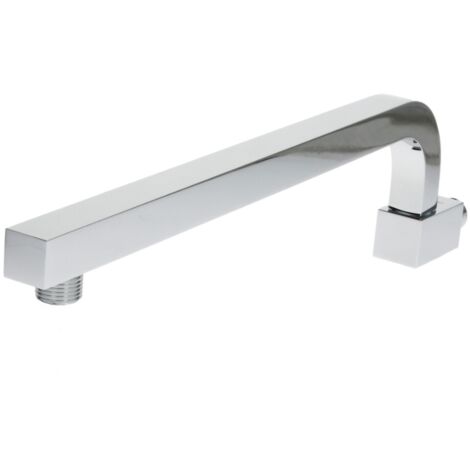 Bras douche New Quad - 90° 400mm x 1/2" orientable,laiton massif chromé, rosace