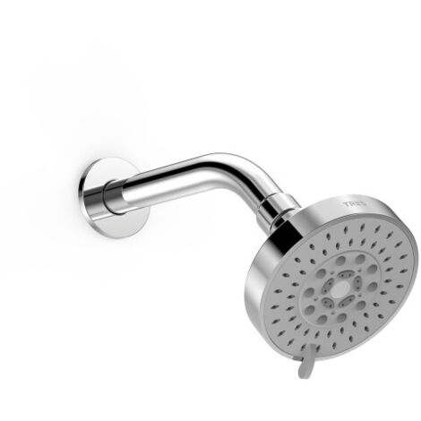 Bras mural avec pommeau de douche orientable Chromé - TRES 13463304