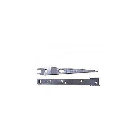 Bras + rail pour montage latéral ferme-porte RTS85 - DORMAKABA Argent
