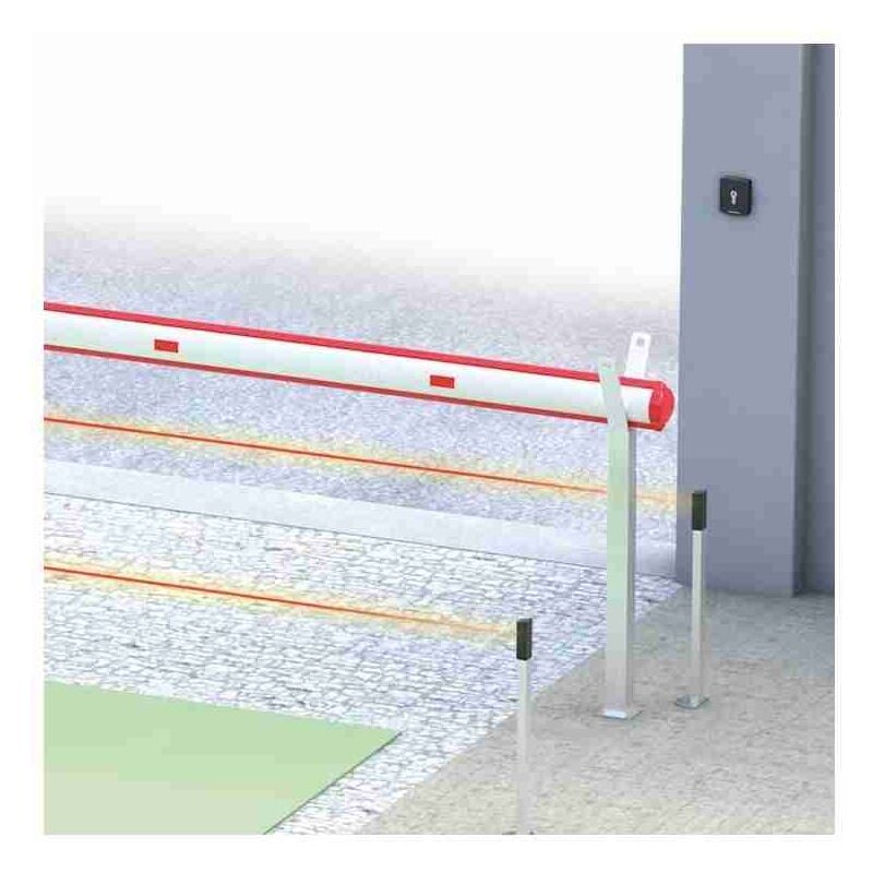 Bras rond en aluminium QIKC40, l = 3975 mm pour automatisation Qik 80eh Ditec Qikc40