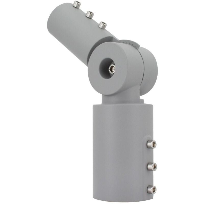 Bras sur Colonne Orientable 90º Ø60mm pour les Luminaires Éclairage Public Gris Gris