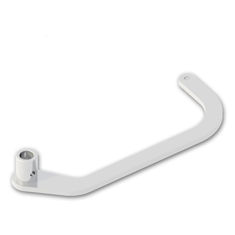 Kit bras W3 droit pour motorisation en linteau - blanc