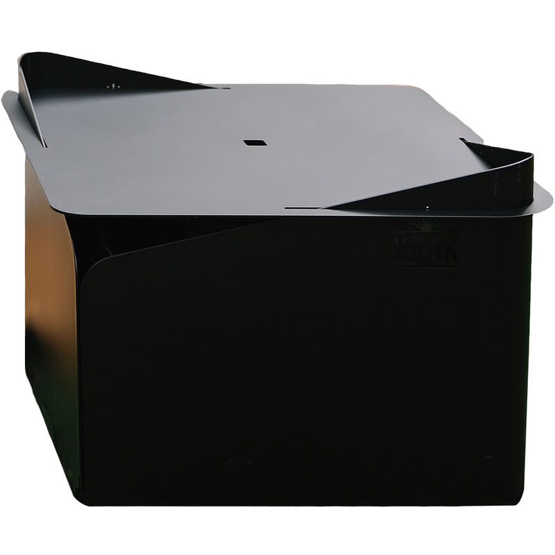 Brasero 3en1 noir Krak levant + grille + plateau noir