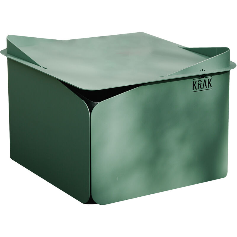 Brasero 3en1 vert provence Krak levant + grille + plateau vert provence