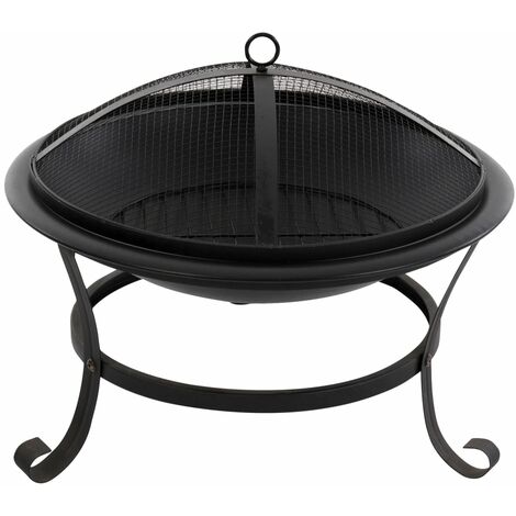 Brasero Atlanta acero negro 51 cm 85014 RedFire - Negro