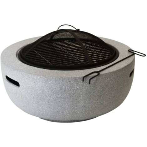 Brasero avec barbecue - D 59,8 cm x H 35,2 cm - Livraison gratuite